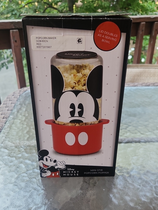 Disney Other - BNIB Disney Mickey Mouse Mini Retro Popcorn Popper Movie Night Kidcore